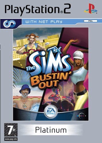 The Sims Bustin Out box art for Playstation 2